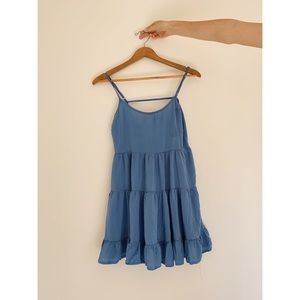 Blue tank top dress